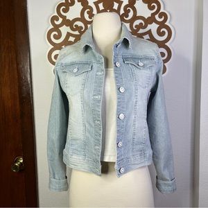 Kensie jeans striped jean jacket